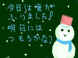 [2009-01-31 17:59:18] 雪がふりましたー！