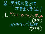 [2010-04-09 16:13:06] 黒黒板に書くものがきまりました！（１）