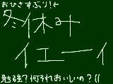 [2010-12-31 23:12:01] 冬休みで調子に乗っていますねハイ