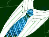 青のストライプネクタイ