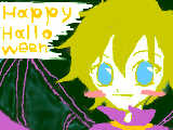 [2008-10-25 15:16:57] ピットくんでhappy、halloween（マウスがき）