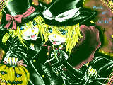 [2009-04-26 13:31:40] ０２７さんリク☆trick and treatコスのリンレン　出来ましたッ＞＜ランタンが死んでますが…←