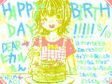 [2009-08-11 01:05:42] 遅れてゴメンね：д；　お誕生日おめでとう！！　こんな絵ですが貰ってやって下さい///　ヒカルたん大好きでｓ((殴