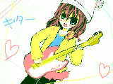 [2010-03-04 21:05:13] ギターの形が変だけど、気にしない!!