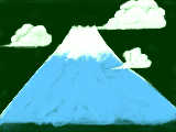 何を頑張ったかって、富士山本体より雲を頑張った気がする……w
