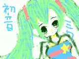 [2010-07-19 18:14:35] 一応初音ミクですｗ服とか超適当ｗｗｗｗｗ