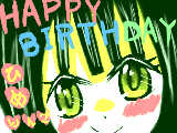 [2010-08-21 13:42:23] 「HAPPY　BIRTH　DAY　ひめりんご♥」おめでとう！！！これからもよろしくね＾＾遅くなってごめん＞＜イナズマイレブンにできなくてごめん（；v；）