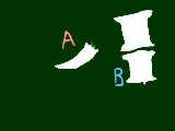 Aは恐竜の牙　Bは背骨の一部