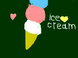 icecream♡　（下手ですっｗ