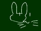 えーとぉ･･････。ウサギを描いたんだけれども･･･････。