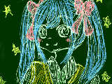 [2011-09-21 11:20:21] 初音ミク。どんな人か知らないのに描いてみた(笑)