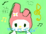 [2012-07-30 17:02:01] マイメロ描いてごめんなさい下手ですねorz。。。