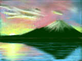 富士山麓からの初日の出