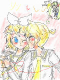 Len Kiss Rin (& Miku Shocked)