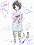 [2009-07-08 22:42:39] 久ぶりに来たら何やら出来てるのでお洋服日記でも描いてみた。