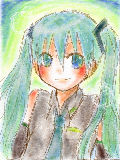 [2010-02-01 00:48:42] 滅多に描かない初音ミクを書いたけども、イマイチ…orz