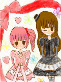 [2010-04-02 12:18:26] 「ゴスちゃん＆ロリちゃん」スケブで描いてみたよ＾＾