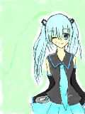 [2011-01-15 16:29:37] うろ覚えで初音ミクを描いてみた