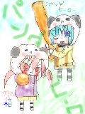 [2012-07-26 02:06:31] マウス描き　パンダヒーロー（桃箱＆愛原圭織）