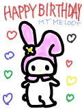 [2015-01-18 18:58:59] Happy Birthday マイメロディ