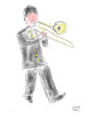 [2016-07-11 21:25:39] トロンボーンを吹く男